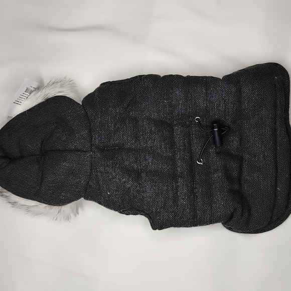 Boots & Barkley Dog Boots Barkley Black Faux Fur Hooded Puffer